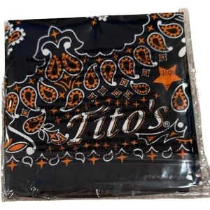 Tito's Black and Orange Bandana